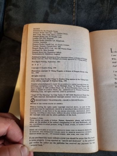 Two 1990s Stephen King Novels.