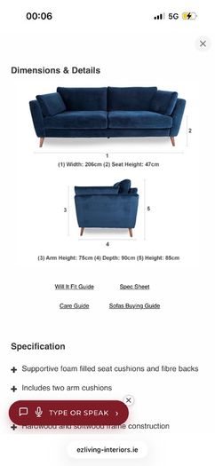 Kendal 3 seater sofa