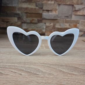 Brand new white heart shaped sunglasses