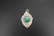Irish Silver Enamel Fob Medal - Gaelic Football