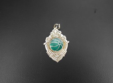 Irish Silver Enamel Fob Medal - Gaelic Football