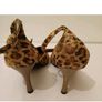 Jinrei Gold Leopard Print Pointed Toe Ankle Strap Heels EU36 UK3 New Boxed  CAN POST Image 4