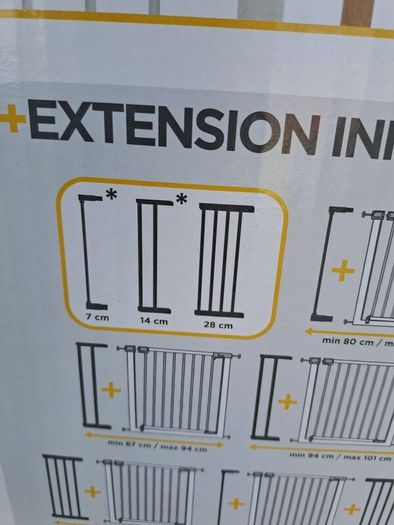 Safety 1st U Pressure Fit Gates Extension (28cm)