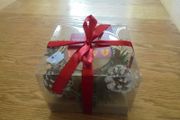 Decorated Christmas Candle in Presentation Box for Sale