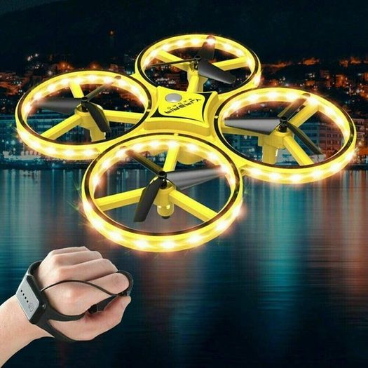 Brand New FIREFLY Smartwatch Intelligent 4-axis Aircraft  Drone Yellow.