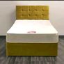 New Double Divan  beds. 4FT, 4FT6 beds. tufted memory foam mattress. multiple Headboard designs and colours available Image 9
