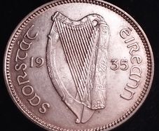 #551 - Ireland - 1935 - Shilling - Silver - KM.6