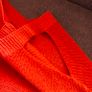 Orange Cut shoulder Ruched sleeve Sweater, size 10-12 Image 2