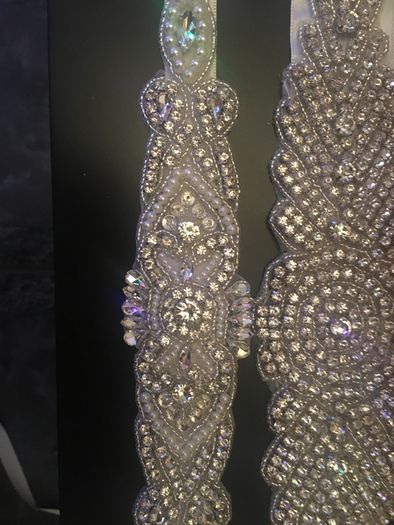 Bride's Crystal and Pearl Sash