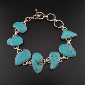 Stunning Arizona Turqouise with Sterling 925 Silver Bracelet