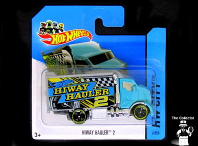 Hot Wheels Hiway Hualer 2 Blue Hot Wheels 2014 Mattel Diecast HW City 6/250 Brand New Factory Sealed