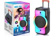 Full Beat Bass LED Panel Portable DJ Trolley Speaker with wireless mic