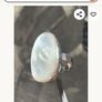 Vintage hand crafted mother of pearl 925 silver ring Image 3