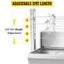 25W W Baffle 132LBS Electric Roaster Grill 2 in 1 BBQ Rotisserie Grill W/ Lockable Wheels for Roasting Sheep, Turkey, Beef, Fish Image 4