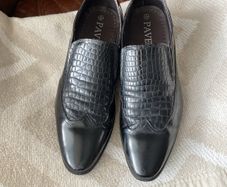 black mens Slip on shoes