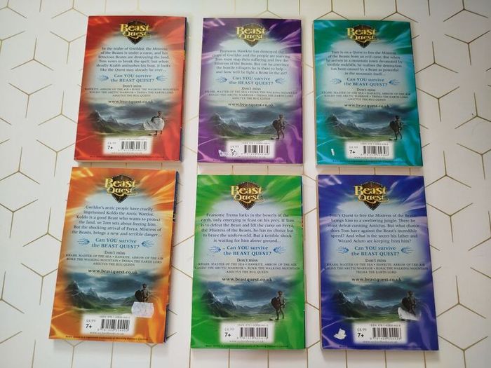 Beast Quest by Adam Blade book 25 to 30 - Series 5: The Shade of Death