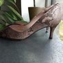 TO BE Genuine Leather Snake Prints Heels Image 2
