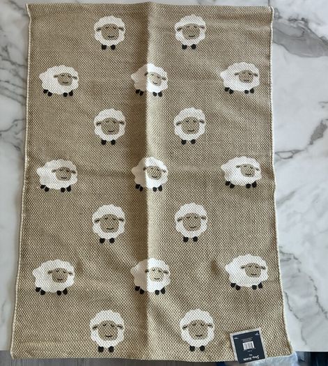Brand-new Beige Sheep Printed Rug 60x90cm