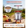 Fruit Wine Press, 3.96Gal/15L, Stainless Steel Manual Juice Maker, Heavy Duty T-Shaped Handle & Cross-beam for Cider Apple Grape Vegetable Press, with 2 Filter Bags, for Kitchen Home Brewing Image 2