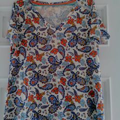 100% Cotton Paisley Print Top 7 euro