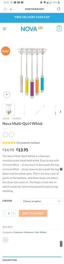 Nova Multi-Quirl Whisk (Lime Green) (New)