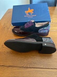 Embassy London Vivienne Brogue Shoes - Brand New