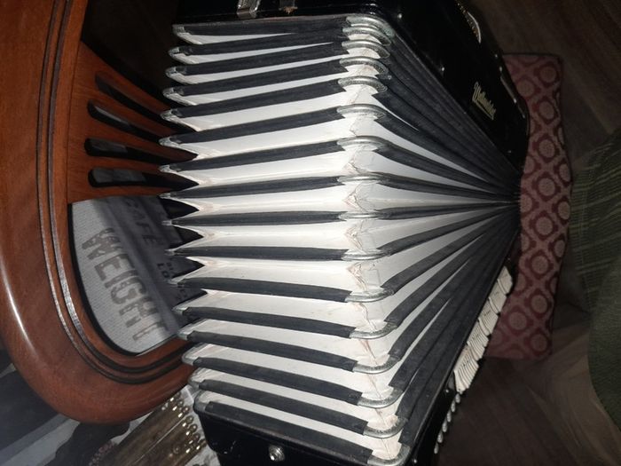 Rare Old Weltmeister Bass Accordion 1960s With Case
