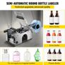 MT-50 Semi-automatic Round Bottle Labeling Machine, Adjustable Bottle Labeler 50pcs/min Label Applicator for Bottles 12-90mm Image 2