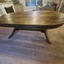 solid wood oval dining table Image 4
