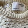 Cream Second Female Short Sleeve Knit Top-Size S Image 5