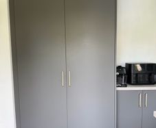 Utility room cabinets and worktops