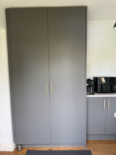 Utility room cabinets and worktops