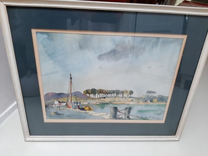 Kenmare Harbour watercolour 1972