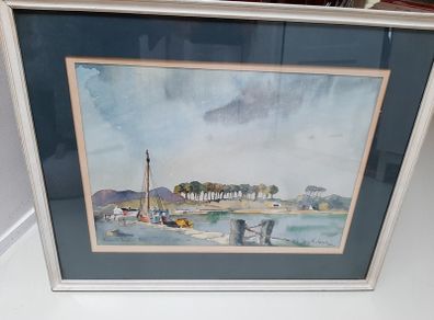 Kenmare Harbour watercolour 1972