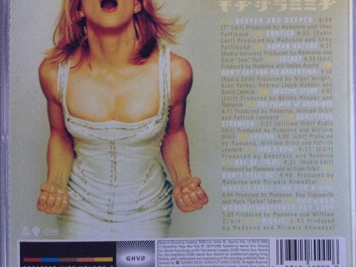 Madonna [2001] GHV2 (1xCD)