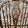 Late 19th Century elm and beech Windsor armchair. Image 5
