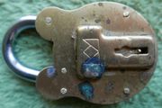 Vintage Lucky Padlock, without key