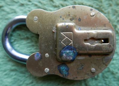 Vintage Lucky Padlock, without key