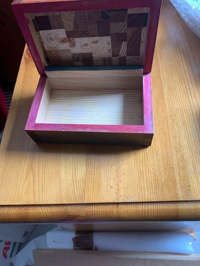 Wooden box with beautiful inlay design