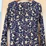Ladies Navy & Mustard Cotton Top Image 4