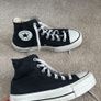 Black Converse platform high tops Image 2