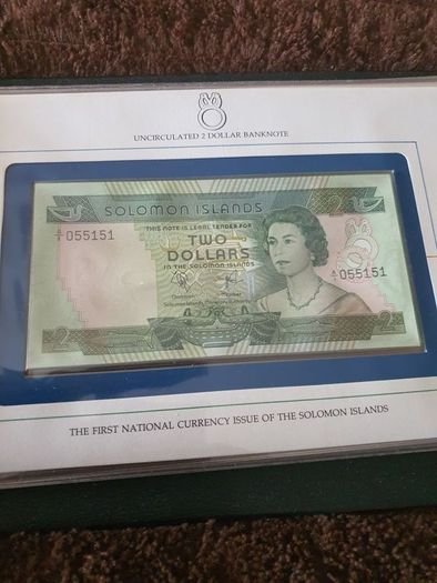 First day of issue presentation set of 5he Solomon island