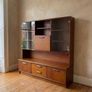 Mid Century Teak Display Cabinet / Wall Unit / Bar / Storage Image 2