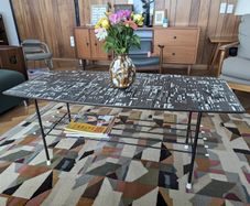 Vintage 1950s 1960s Jacqueline Groag mid century modern (MCM) coffee table