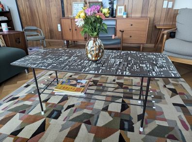 Vintage 1950s 1960s Jacqueline Groag mid century modern (MCM) coffee table