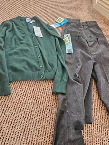 Brand New school wear cardigan and two boy's troysers