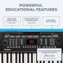 54 Key Keyboard Piano with Speakers, Microphone, 300 Sounds, 300 Rhythms, 40 Demo Songs, Educational Tools and Music Rest (FREE SHIPPING) Image 4