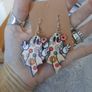 wooden ghost earrings Image 2