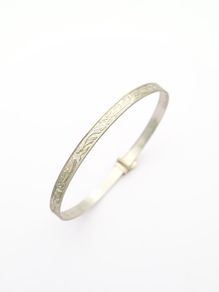 Thin Sterling Silver Bangle, 1991