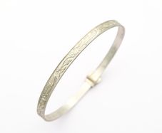 Thin Sterling Silver Bangle, 1991